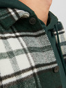 Jack & Jones Tmavě zelená pánská kostkovaná svrchní košile Jack & Jones Zac