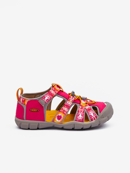Keen Tmavě růžové holčičí outdoorové sandály Keen Seacamp