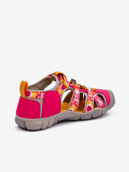 Keen Tmavě růžové holčičí outdoorové sandály Keen Seacamp