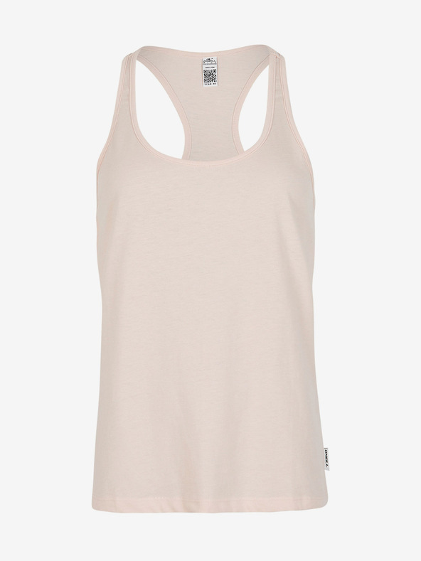 O'Neill Světle růžové dámské basic tílko O'Neill ESSENTIALS RACER BACK TANKTOP