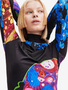 Desigual Modro-černé dámské vzorované maxišaty Desigual Arles - Lacroix