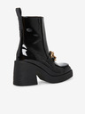 Steve Madden Černé lesklé kotníkové boty na podpatku Steve Madden Blooms