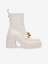 Steve Madden Krémové lesklé kotníkové boty na podpatku Steve Madden Blooms