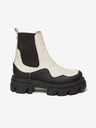 Steve Madden Černo-krémové kožené kotníkové boty Steve Madden Merilyn