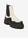 Steve Madden Černo-krémové kožené kotníkové boty Steve Madden Merilyn
