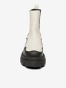 Steve Madden Černo-krémové kožené kotníkové boty Steve Madden Merilyn