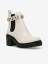 Steve Madden Krémové dámské kotníkové boty na podpatku Steve Madden Amulet