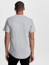 ONLY & SONS Světle šedé žíhané basic tričko ONLY & SONS Matt