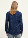 Scotch & Soda Tmavě modrá pánská vzorovaná košile Scotch & Soda