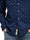 Scotch & Soda Tmavě modrá pánská vzorovaná košile Scotch & Soda