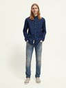 Scotch & Soda Tmavě modrá pánská vzorovaná košile Scotch & Soda