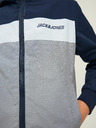 Jack & Jones Šedo-tmavě modrá klučičí bunda Jack & Jones Rush