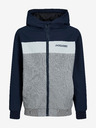 Jack & Jones Šedo-tmavě modrá klučičí bunda Jack & Jones Rush