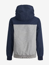 Jack & Jones Šedo-tmavě modrá klučičí bunda Jack & Jones Rush