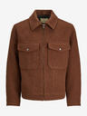 Jack & Jones Hnědá pánská bunda s příměsí vlny Jack & Jones Baxter