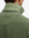 Scotch & Soda Zelené pánské polo tričko Scotch & Soda Garment Dye