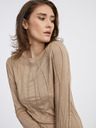 AWARE by VERO MODA Béžové dámské vzorované tričko AWARE by VERO MODA Gudrun