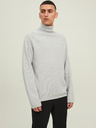 Jack & Jones Světle šedý pánský rolák Jack & Jones Hill