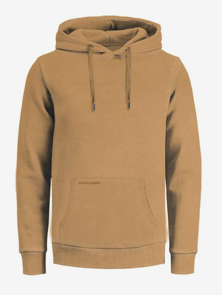 Jack & Jones Světle hnědá pánská mikina s kapucí Jack & Jones Drew
