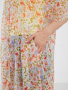 Pieces Bílý dámský květovaný kaftan Pieces Vertrud
