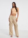 ONLY Oranžové dámské crop top tílko ONLY Belia