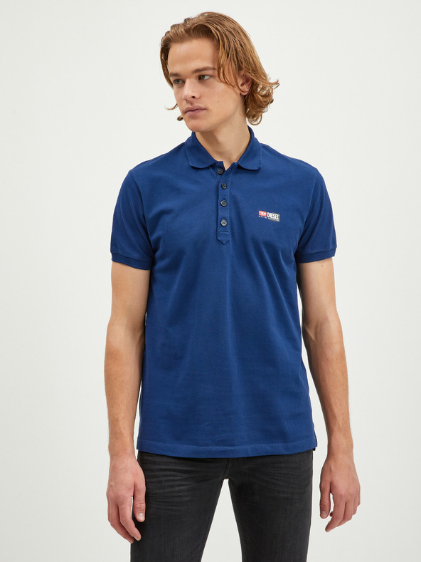 Diesel Tmavě modré pánské polo tričko Diesel
