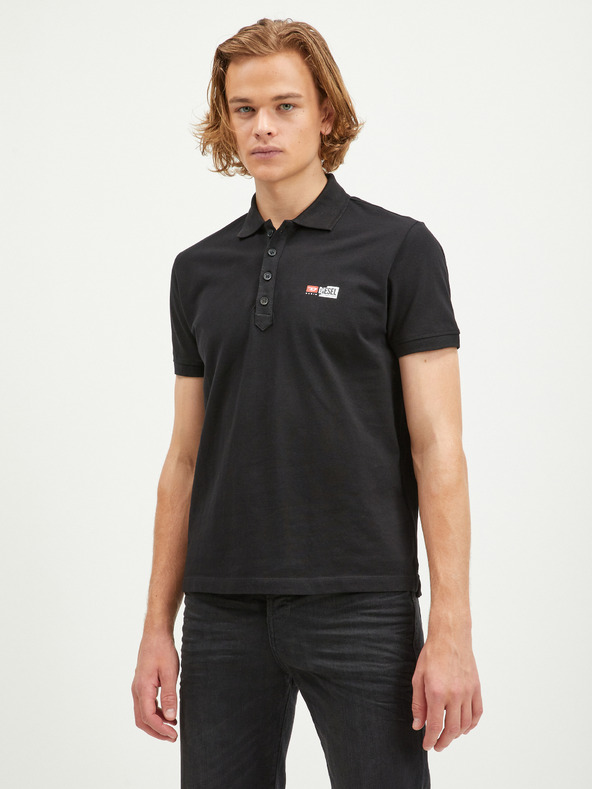 Diesel Černé pánské polo tričko Diesel