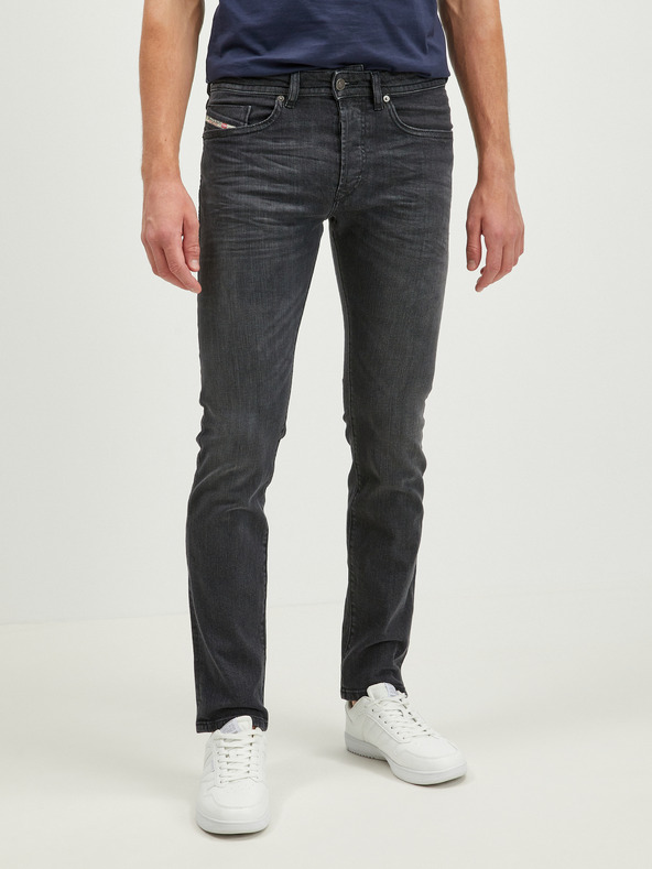 Diesel Tmavě šedé pánské slim fit džíny Diesel