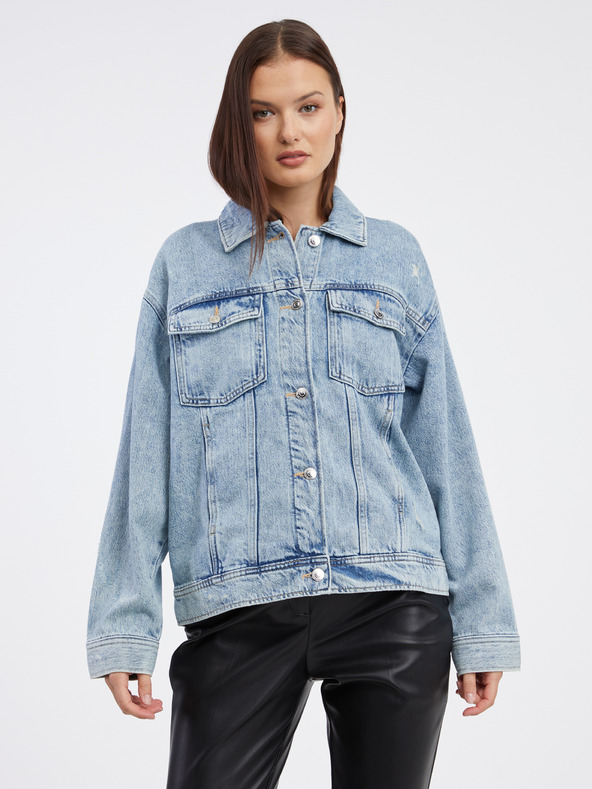 Tom Tailor Denim Modrá dámská džínová bunda Tom Tailor Denim