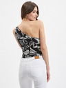 Orsay Bílo-černé dámské květované body ORSAY