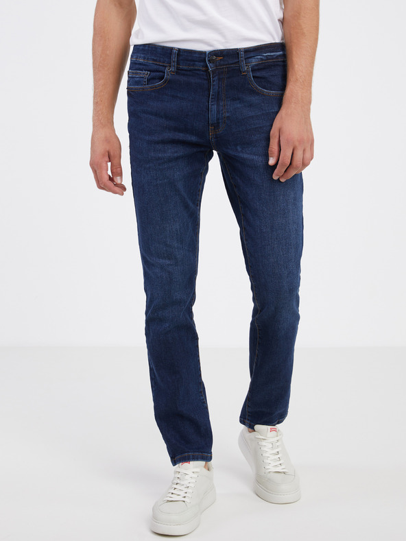 ONLY & SONS Tmavě modré pánské slim fit džíny ONLY & SONS Sweft