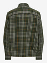 ONLY & SONS Béžovo-zelená pánská kostkovaná flanelová košile ONLY & SONS Scott