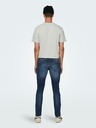 ONLY & SONS Tmavě modré pánské slim fit džíny ONLY & SONS Loom