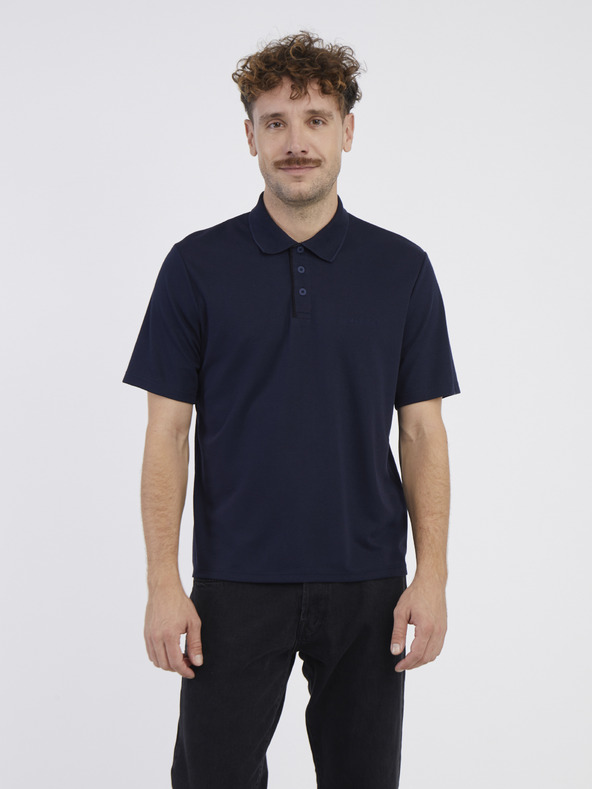 Jack & Jones Tmavě modré pánské polo tričko Jack & Jones Blamatt