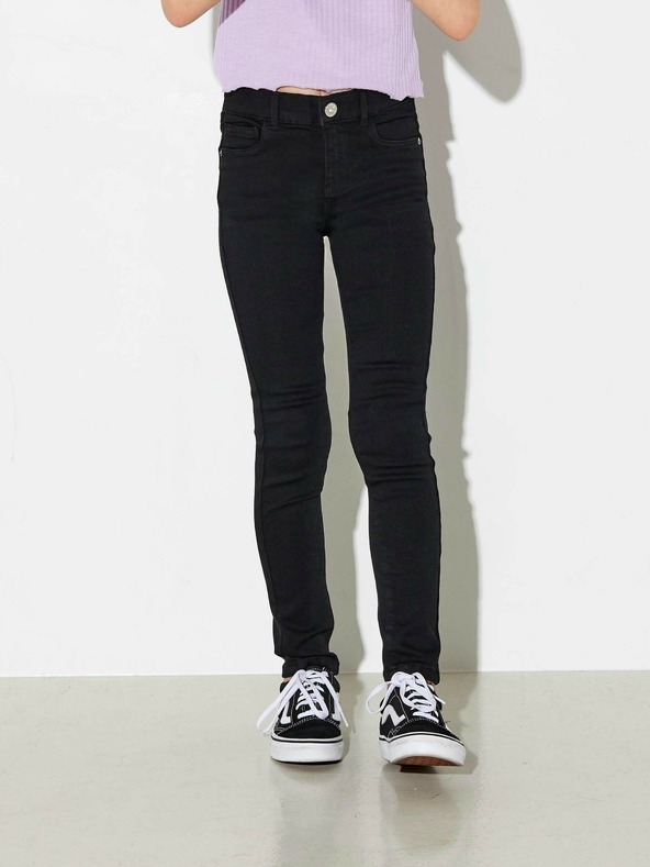 ONLY Černé holčičí skinny fit džíny ONLY Rain
