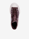 Converse Vínové dámské kotníkové tenisky na platformě Converse Run Star Legacy CX Future Archive