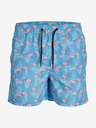 Jack & Jones Modré pánské vzorované plavky Jack & Jones Fiji