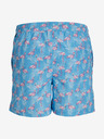 Jack & Jones Modré pánské vzorované plavky Jack & Jones Fiji