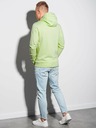 Ombre Clothing Světle zelená pánská mikina s kapucí B1154