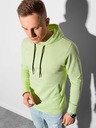 Ombre Clothing Světle zelená pánská mikina s kapucí B1154