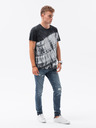 Ombre Clothing Šedé pánské tričko Ombre Clothing