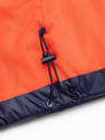 Ombre Clothing Tmavě modrá pánská prošívaná zimní bunda s kapucí Ombre Clothing
