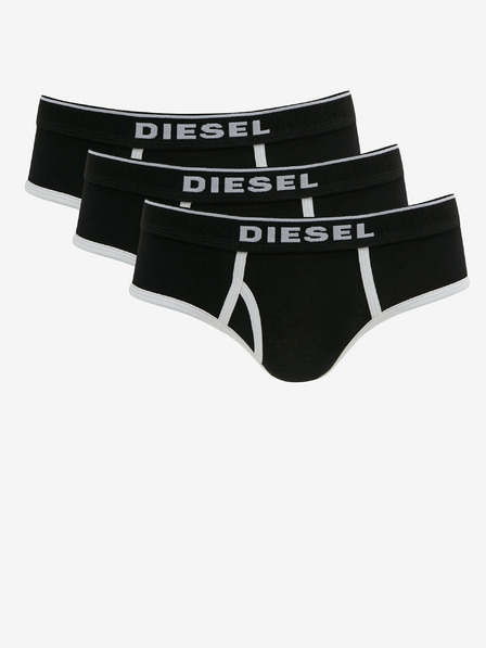 Diesel Sada tří černých dámských kalhotek Diesel