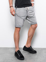 Ombre Clothing Šedé pánské džínové kraťasy Ombre Clothing W361