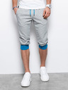 Ombre Clothing Modro-šedé pánské teplákové kraťasy Ombre Clothing V5 P29