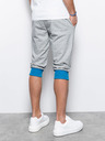 Ombre Clothing Modro-šedé pánské teplákové kraťasy Ombre Clothing V5 P29