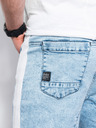 Ombre Clothing Světle modré pánské džínové kraťasy Ombre Clothing W363