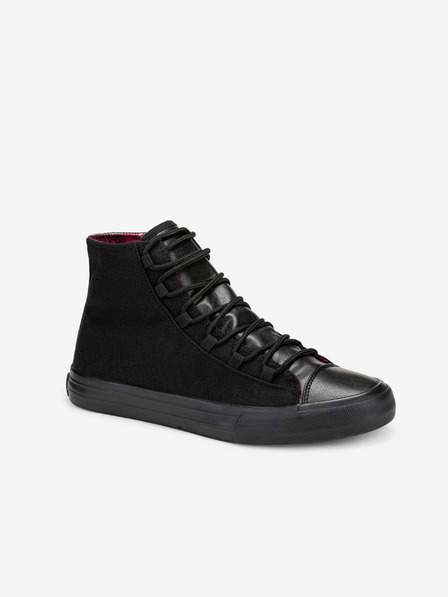 Ombre Clothing Černé pánské sneakers boty Ombre Clothing T378