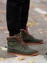 Ombre Clothing Khaki pánské kotníkové tenisky T311