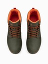 Ombre Clothing Khaki pánské kotníkové tenisky T311